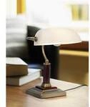 Brilliant Bankir 92679/31 Tischlampe Halogen E27 60 W Messing-antik