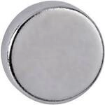 Maul Neodym Magnet (&Oslash; x H) 10 mm x 3 mm Scheibe Silber 10 St. 6166396