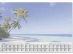 Sigel HO470 Schreibunterlage Beach 3-Jahreskalender Mehrfarbig (B x H) 59.5 cm x 41