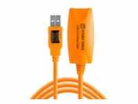 Tether Tools USB-Kabel USB 2.0 USB-A Stecker, USB-A Buchse 5.00 m Orange Aktiv mit