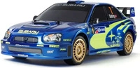 TAMIYA 300047372, Tamiya RC Impreza Mexico 04 (TT-01E) Blau, Gold 1:10 RC Modellauto
