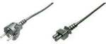 Digitus Strom Anschlusskabel [1x Schutzkontakt-Stecker - 1x Kleeblatt-Buchse C5] 0.75