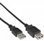 Delock USB-Kabel USB 2.0 USB-A Stecker, USB-A Buchse 0.50 m Schwarz 83401