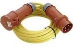 AS Schwabe 60726 Strom Verl&auml;ngerungskabel 32 A Gelb 25.00 m N07V3V3-F 5G 4 mm&sup2;