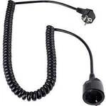 AS Schwabe 70410 Strom Verl&auml;ngerungskabel 16 A Schwarz 2.50 m H05VV-F 3G 1,5 mm&sup2;
