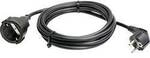 AS Schwabe 50512 Strom Verl&auml;ngerungskabel Schwarz 5.00 m H05VV-F 3G 1,5 mm&sup2;
