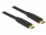 Delock USB-C&reg; Kabel USB 2.0 USB-C&reg; Stecker, USB-C&reg; Stecker 4.00 m Schwarz 83868