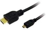 LOGILINK CH0030, LogiLink HDMI Anschlusskabel HDMI-A Stecker, HDMI-Micro-D Stecker