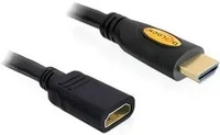 DELOCK 83079, Delock HDMI Verl&auml;ngerungskabel HDMI-A Stecker, HDMI-A Buchse 1.00 m