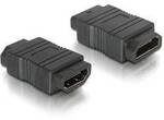 Delock 65049 HDMI Adapter [1x HDMI-Buchse - 1x HDMI-Buchse] Schwarz 0 mm