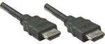 Manhattan HDMI Anschlusskabel HDMI-A Stecker, HDMI-A Stecker 1.00 m Schwarz 323192
