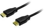 LogiLink HDMI Anschlusskabel HDMI-A Stecker, HDMI-A Stecker 1.50 m Schwarz CH0036 4K