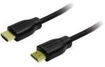 LogiLink HDMI Anschlusskabel HDMI-A Stecker, HDMI-A Stecker 3.00 m Schwarz CH0038 4K