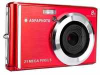 AgfaPhoto DC5200 Digitalkamera 21 Megapixel Rot, Silber