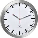 TFA Dostmann 60.3528.02 Funk Wanduhr 30 cm x 45 mm Aluminium Leisegang-Uhrwerk