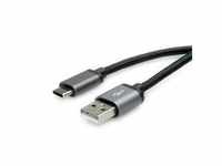 ROLINE USB 2.0 Kabel, Typ C - Typ A, ST/ST, schwarz, 1,8 m 11.02.9028