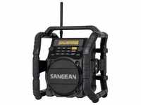 Sangean U-5 DBT Baustellenradio DAB+, UKW AUX, Bluetooth® wasserdicht, staubdicht,