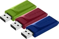 VERBATIM 49326, Verbatim Slider USB-Stick 16 GB Rot, Blau, Gr&uuml;n 49326 USB-A (USB