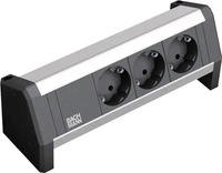 BACHMANN 902.0048, Bachmann 902.0048 Steckdosenleiste ohne Schalter Schwarz,