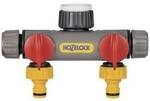 Hozelock 2252 0000 2-Wege-Verteiler 12 - 15 mm (1/2) &Oslash; mit Regulierventil