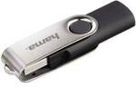hama 00090891 USB-Stick Rotate, USB 2.0, 8GB, 10MB/s, Schwarz/Silber