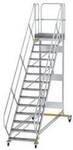 MUNK G&uuml;nzburger Steigtechnik 600794 Aluminium, Stahl verzinkt Treppe Arbeitsh&ouml;he