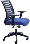 Rocada B&uuml;rodrehstuhl 907-3 Blau, Schwarz R907335 1 St.