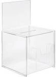 Sigel Aktionsbox mit Einwurf, Zusatzfach VA152 Transparent (B x H x T) 21 x 36.8 x 21