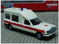 HERPA 094153, Herpa 094153 H0 Einsatzfahrzeug Modell Mercedes Benz Miesen KTW, DRK