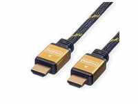 Roline HDMI Anschlusskabel HDMI-A Stecker, HDMI-A Stecker 10.00 m Mehrfarbig