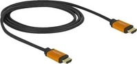 DELOCK 85727, Delock HDMI Anschlusskabel HDMI-A Stecker 1 m Schwarz, Gold 85727