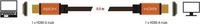 DELOCK 85726, Delock HDMI Anschlusskabel HDMI-A Stecker 0.5 m Schwarz, Gold 85726