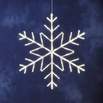 KONSTSMIDE 4460-103, Konstsmide 4460-103 Acryl-Figur Schneeflocke Warmwei&szlig; LED...