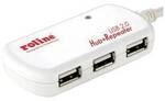 ROLINE USB 2.0 4-Port Hub mit Repeater, 12 m 12.04.1085