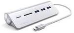 Satechi ST-TCHCRS USB-Hub 3 Port USB-A, SD, microSD USB 3.0 5 GBit/s Silber ST-TCHCRS