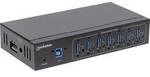 Manhattan 164405 USB-Hub 7 Port USB-A USB 3.0 5 GBit/s Metallgeh&auml;use, f&uuml;r