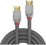 LINDY HDMI Anschlusskabel HDMI-A Stecker, HDMI-A Stecker 10.00 m Grau 37876 4K UHD