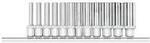 Gedore RED R41008012 Steckschl&uuml;sseleinsatz-Set metrisch 1/4 (6.3 mm) 12teilig
