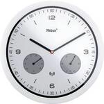 Mebus 52826 Funk Wanduhr 26 cm x 42 mm Wei&szlig;