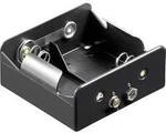 Goobay 11452 Batteriehalter 2x Mono (D) Druckknopfanschluss (L x B x H) 73 x 71 x 31