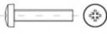 TOOLCRAFT 146011 Linsenschrauben M3 30 mm Kreuzschlitz Pozidriv DIN 7985 Stahl