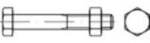 TOOLCRAFT 109964 Sechskantschraube M10 16 mm Au&szlig;ensechskant DIN 601 Stahl galvanisch