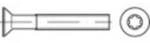 TOOLCRAFT 134581 Senkschrauben M4 40 mm T-Profil DIN 965 Stahl galvanisch verzinkt