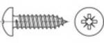 TOOLCRAFT 147682 Linsenblechschrauben 6.3 mm 100 mm Kreuzschlitz Pozidriv Stahl
