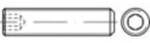 TOOLCRAFT 117760 Madenschraube M14 30 mm Stahl 50 St.
