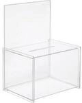 Sigel Aktionsbox mit Einwurf VA150 Transparent (B x H x T) 22.5 x 31 x 17 cm 1...