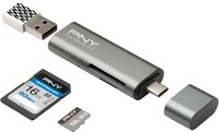 PNY R-TC-UA-3N1E01-RB, PNY R-TC-UA-3N1E01-RB Externer Speicherkartenleser USB-C (USB