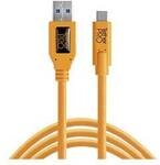 Tether Tools USB-Kabel USB 3.0 USB-C&reg; Stecker, USB-C&reg; Stecker 4.60 m Orange Metall