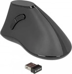DELOCK 12622, Delock 12622 Ergonomische Maus USB Optisch Schwarz 5 Tasten 1000 dpi