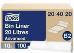 TORK 204020 M&uuml;llsack 20 l Wei&szlig; 1000 St.